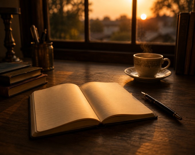 An open notebook on a quiet Sunday evening — the question that started everything