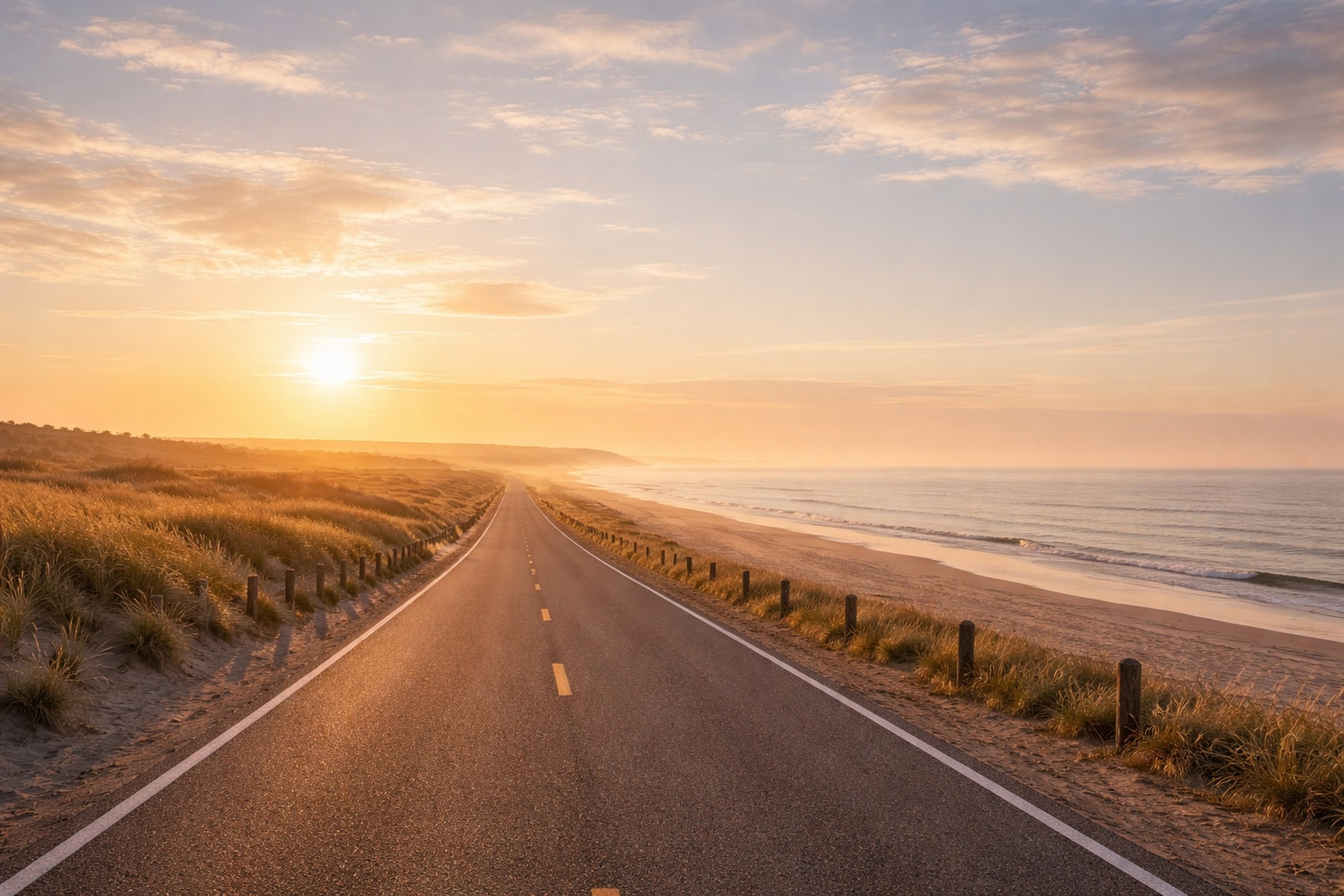 Open landscape at dawn